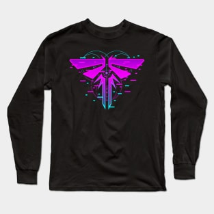 fireflies glitch Long Sleeve T-Shirt